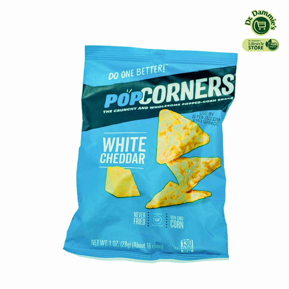 Popcorners White Cheddar 28g Dr Dammie's Lifestyle Store