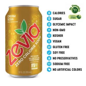 Zevia Cream Soda. 355ml - Image 2