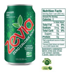 Zevia Ginger Ale. 355ml - Image 3
