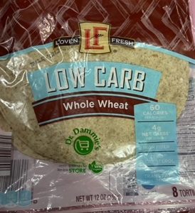 Low Carb whole wheat 8 Tortillas. - Image 1