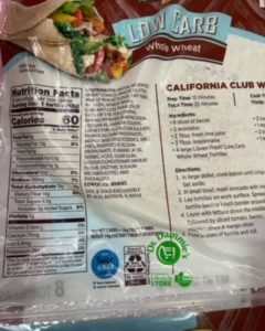 Low Carb whole wheat 8 Tortillas. - Image 2